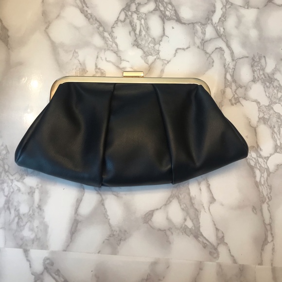 A New Day Black Clutch with Gold Chain Strap - Picture 2 of 3